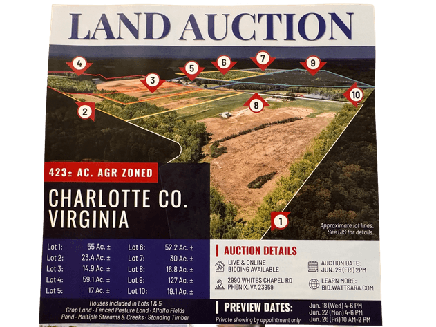 Image for 423 +/- Ac in Charlotte County, VA
