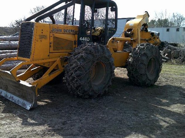 1984 John Deere 448D Turbo Skidder, 1469 Hours Shown, With Brand New ...