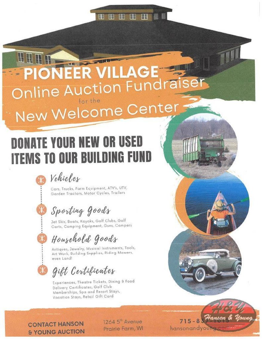 Image for Pioneer Village Welcome Center Fundraiser Auction