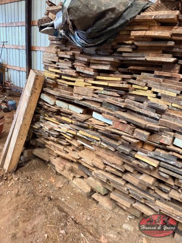 Image for Large Pile of Rough Sawn Lumber