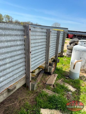 Image for 4 Wheel Flatbed Wagon With Sides