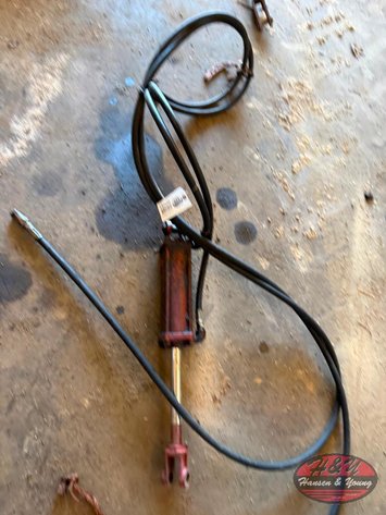 Image for Red Hydraulic Cylinder With Hoses