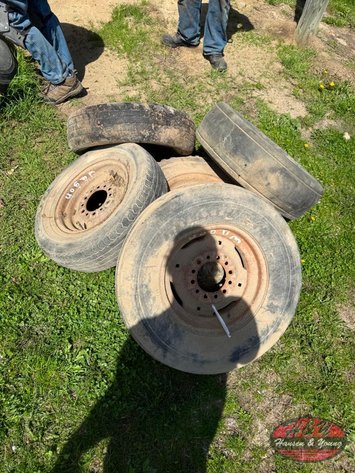 Image for Pile of Implement Tires and Rims