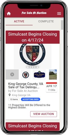 Image for King George County, VA Sale of Tax Delinquent Real Estate