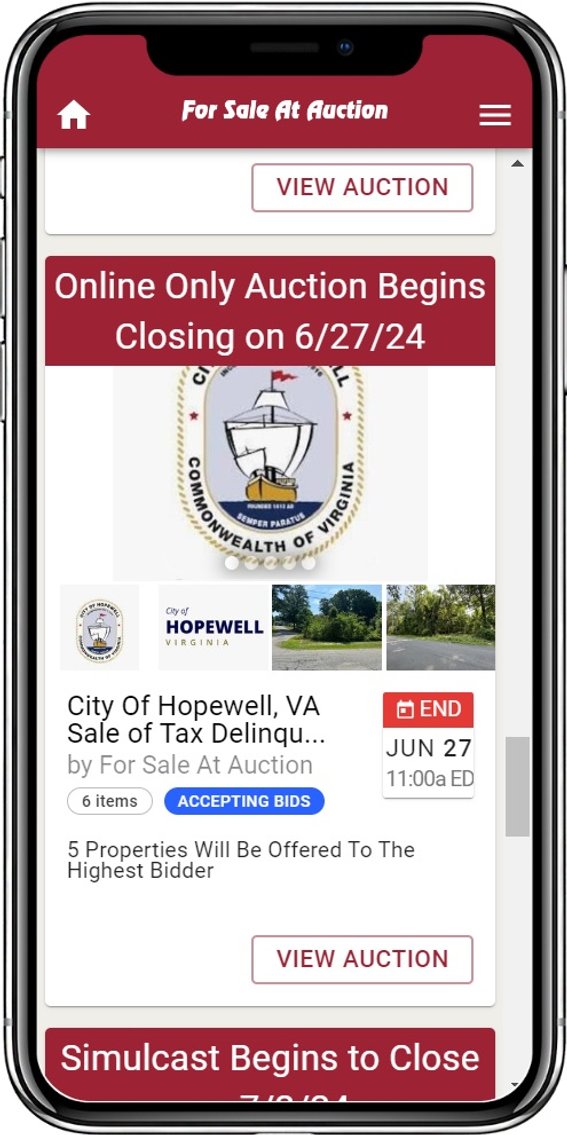 Image for City Of Hopewell, VA Sale of Tax Delinquent Real Estate
