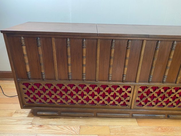 Image for Vintage Wooden Stereo Console with Record Player