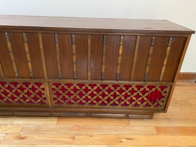 Image for Vintage Wooden Stereo Console with Record Player