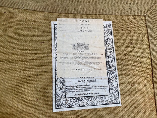 Image for Surya 100% Wool Hand-Woven Rug from India