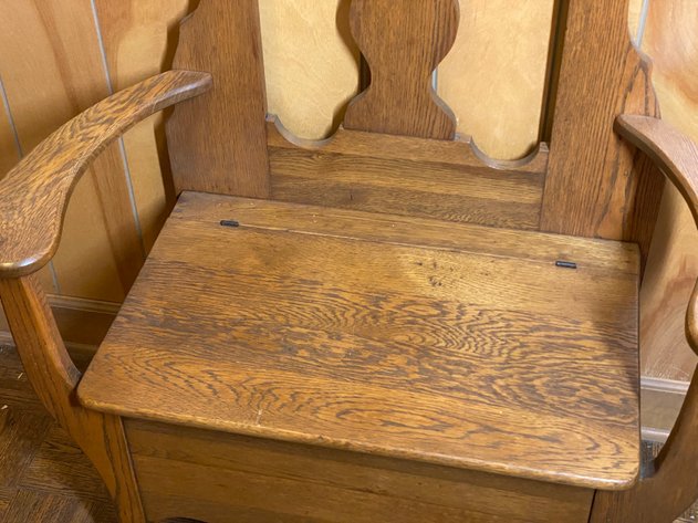 Image for Antique Oak Hall Tree