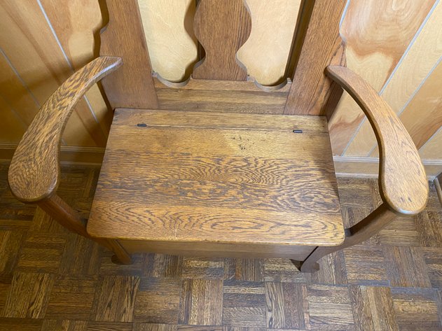 Image for Antique Oak Hall Tree