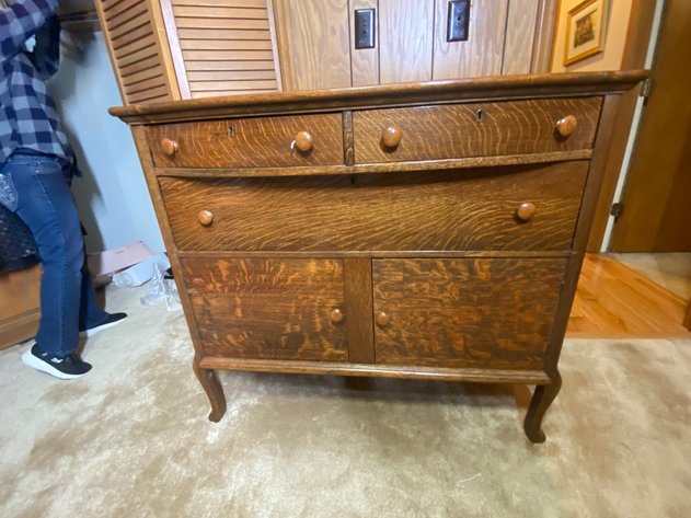 Image for Antique Oak Buffet-Dresser-Server