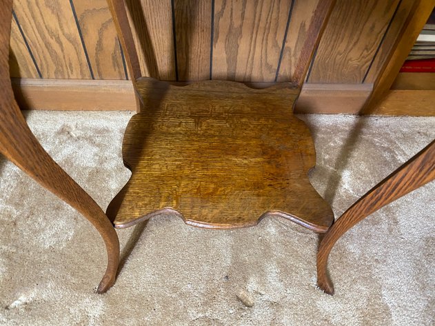 Image for Antique Oak Tall End Table or Night Stand