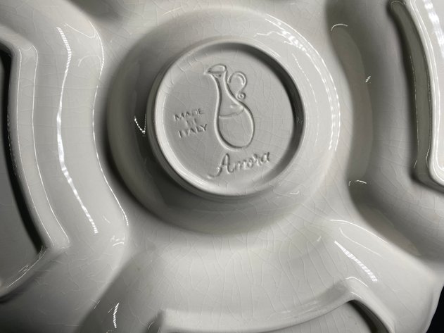 Image for (3) Serving Dishes Made in Italy and Metal Stand