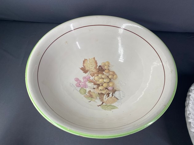 Image for (3) Serving Dishes Made in Italy and Metal Stand