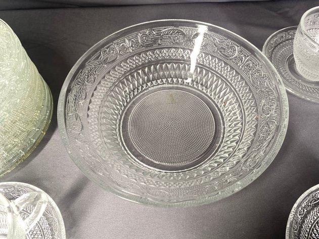 Image for (36) Pressed Glass 