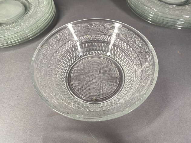 Image for (13) Pressed Glass 