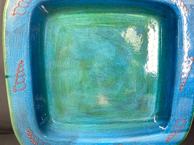 Image for Vintage Italian Ceramic Hand-Painted 15.5