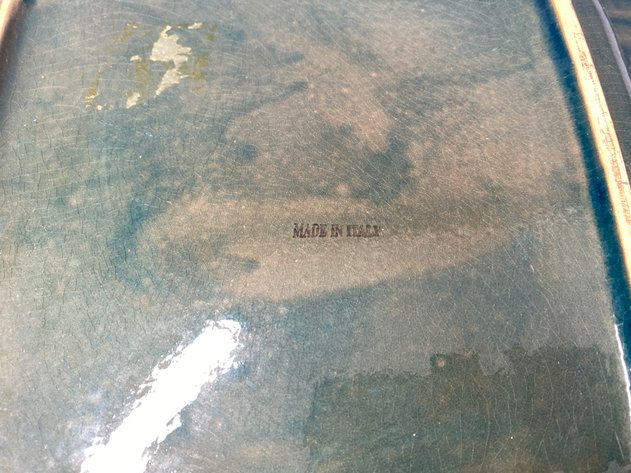 Image for Vintage Italian Ceramic Hand-Painted 15.5