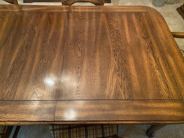 Image for (7)Solid Wood Dining Table with 6 Chairs