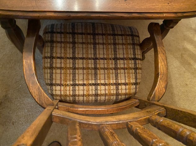 Image for (7)Solid Wood Dining Table with 6 Chairs