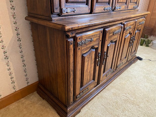 Image for Lighted Wood China Cabinet