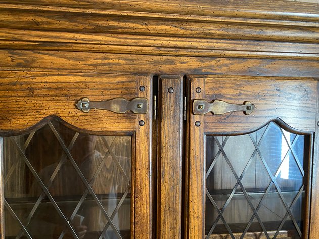 Image for Lighted Wood China Cabinet