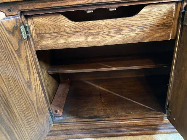 Image for Lighted Wood China Cabinet