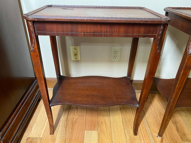 Image for (2) Vintage-Antique Side Tables