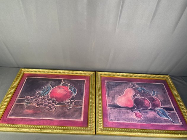 Image for (2) Framed Fruit Themed Prints