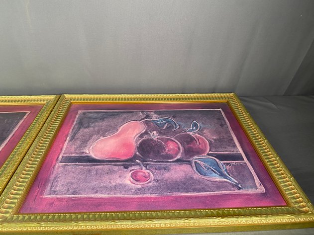 Image for (2) Framed Fruit Themed Prints