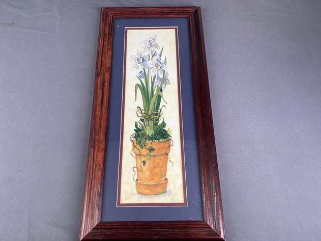 Image for (3) Framed Floral Prints, Signed by Artist