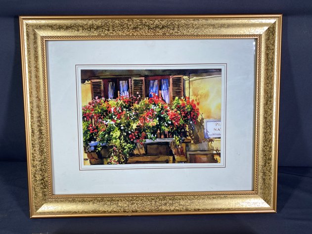 Image for (2) Framed Floral Themed Prints