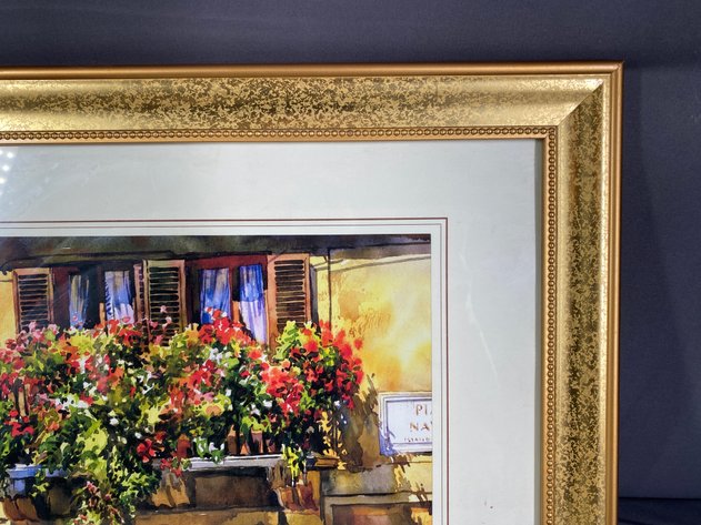 Image for (2) Framed Floral Themed Prints