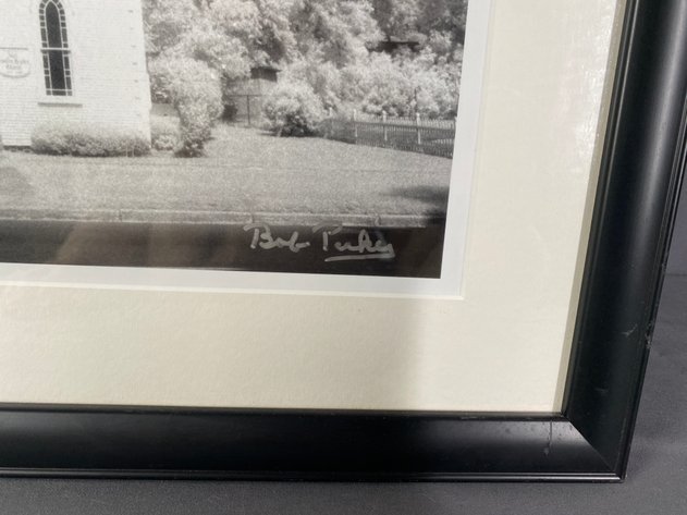 Image for Black and White Framed and Matted Photograph Original Art Signed by Artist Bob Parker of Leary GA