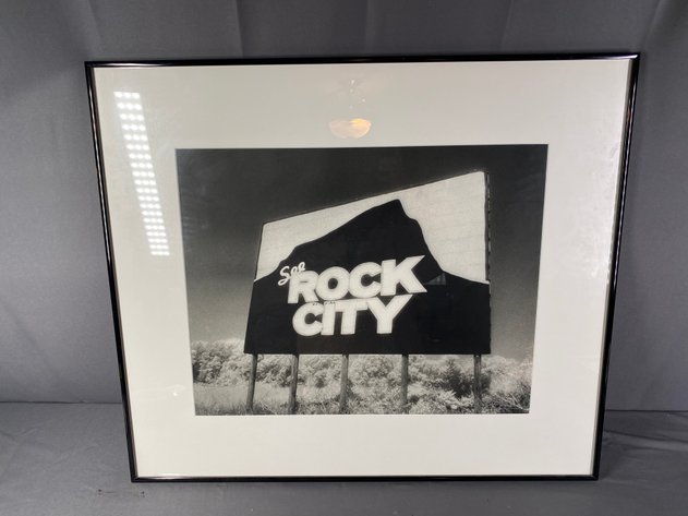 Image for Black and White Framed and Matted Black and White Photograph 