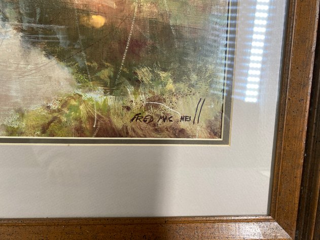 Image for Framed and Matted Print Signed by Artist Fred Mac Neill