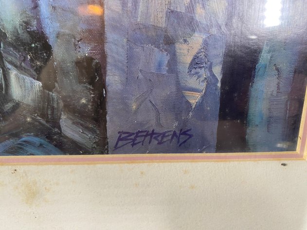 Image for Framed and Matted Colored Photograph Original Art Signed by Artist Bob Parker