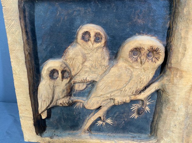 Image for Hand Made Wooden Owl Themed Sign 