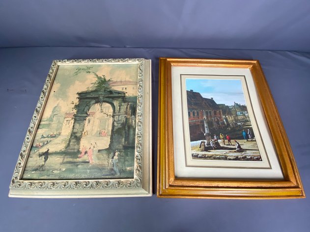 Image for (2) European Themed Prints