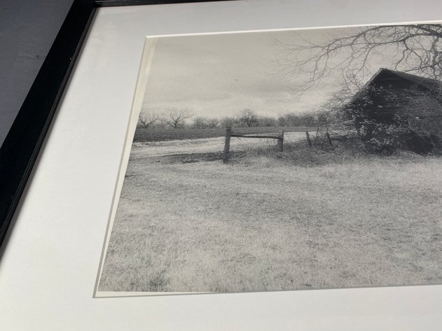Image for Black and White Framed and Matted Photograph Original Art Signed by Artist Bob Parker of Leary GA