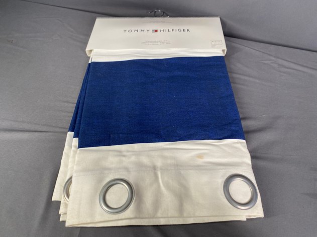 Image for (3) Sets of (2) Tommy Hilfiger Cabana Striped Window Panels