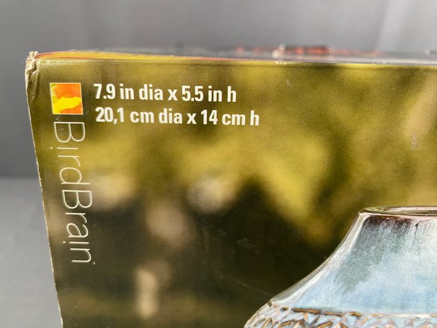 Image for (2) New in Box Bird Brain Hand Glazed Ceramic Fire Pots