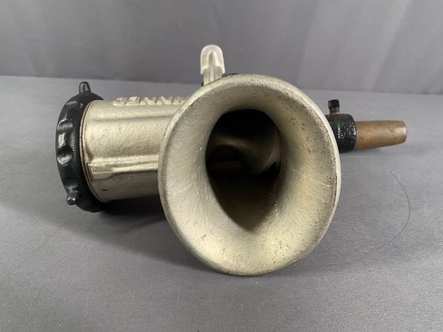 Image for Vintage Tinned Cast Meat Grinder Made in USA