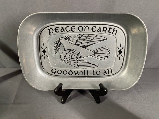 Image for (6) Vintage Pewter and Stainless Table and Serving Ware