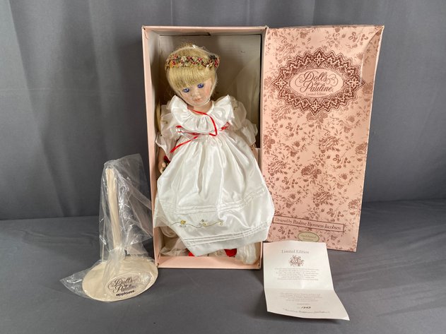 Image for Vintage Porcelain Doll by Pauline 