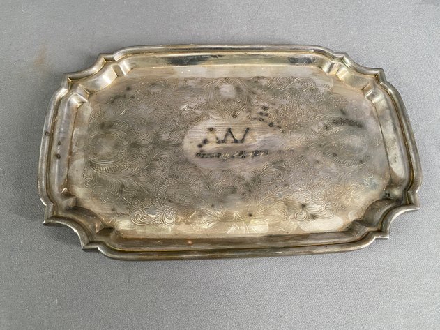 Image for (10) Piece Assortment of Silver Plate and Stainless Serving Ware