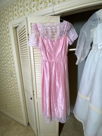 Image for Assortment of Vintage Wedding and Formal Dresses