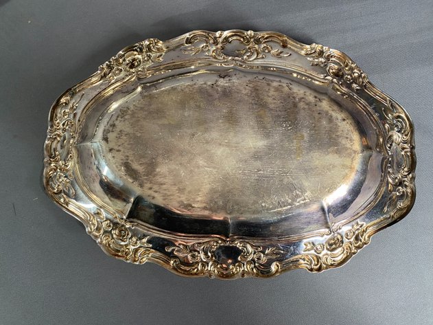 Image for (5) Piece Assortment of Silver Plate and Sterling Serving Ware