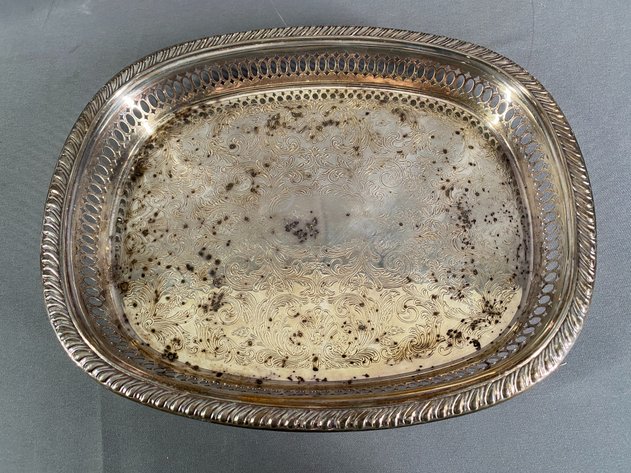 Image for (5) Piece Assortment of Silver Plate and Sterling Serving Ware