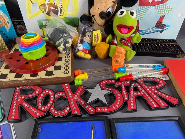 Image for Vintage Baby Toys, Board Games, and Stuffed Animals; and Kids Wall Decor